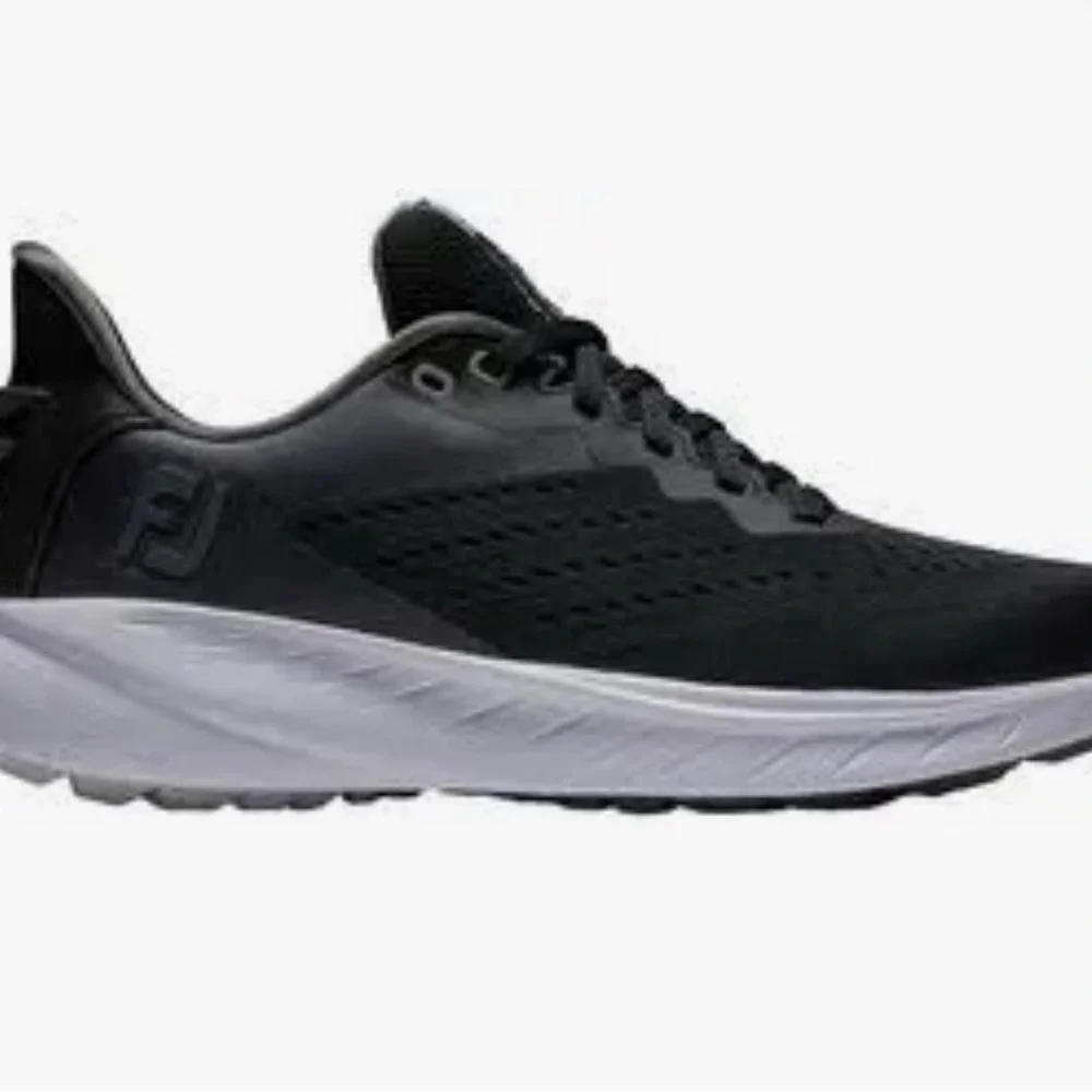FootJoy Fj Flex Xp Golf Shoe Black and White Sneakers Size 9.5